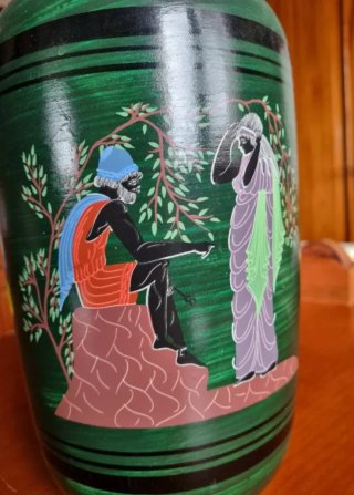 Jarrón / Tibor decorativo estilo griego (45 cm)