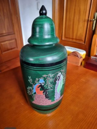 Jarrón / Tibor decorativo estilo griego (45 cm)