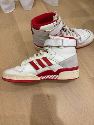 Zapatillas adidas Forum High Blancas y Roja 38 2/3