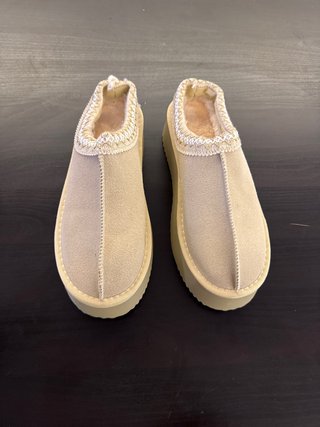 FLUFFY CHUNKY SLIPPERS - SAND