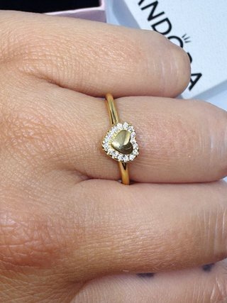 Set Anillo y Pendientes Pandora Corazón