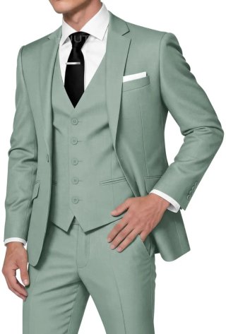 Completo da uomo per cerimonie verde XL