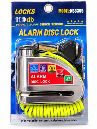 Candado de Disco para Moto con Alarma KS8305