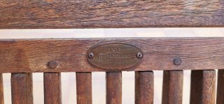Silla de jardín reclinable de madera