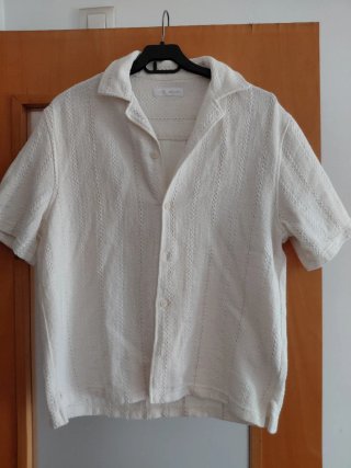 Camisa Zara chico cruda manga corta