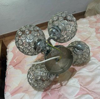 Lámpara de Techo con Esferas de Cristal