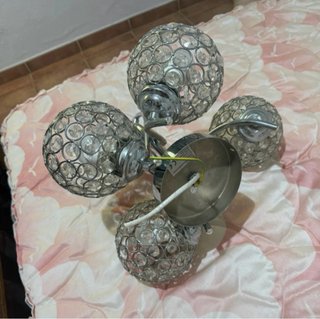 Lámpara de Techo con Esferas de Cristal