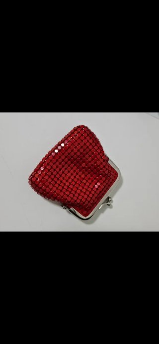Portamonete Rimmel rosso metallizzato
