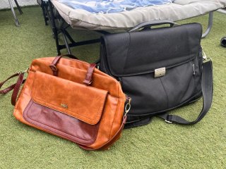 Bolso y Maleta Samsonite Negro y Marrón