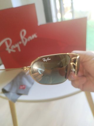 Gafas Ray-Ban Aviator Caravane Oro/Verde