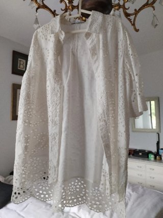 Blusa de Algodón con Ojales