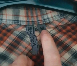 Camisa cuadros Bershka Talla M