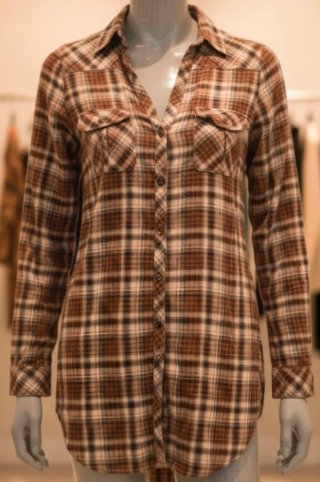 Camisa cuadros Bershka Talla M