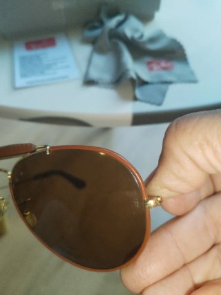 Gafas Ray-Ban Aviator Cuero B&L