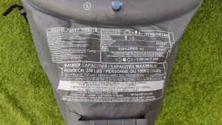 Kayak inflable 2 personas + remos + inflador