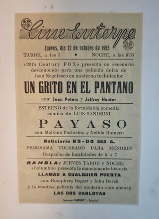Lote 3 Programas de Mano Cine Años 50-Cine Éxotico