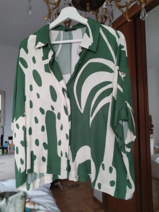 Blusa de Algodón Estampada