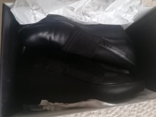 Zapato cuña negro