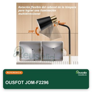 OUSFOT lámpara de pie vintage metal