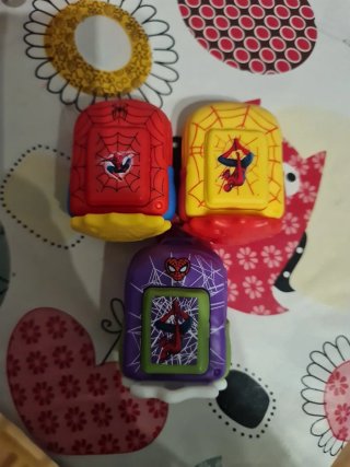 3 Mochilas de Juguete Spiderman McDonald's