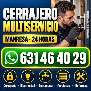 Cerrajero Manresa 24hr a domicilio