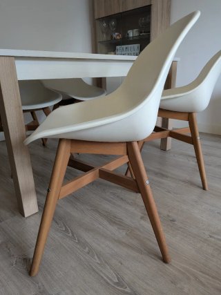 Mesa extensible y 4 Sillas Comedor (IKEA FANBYN)