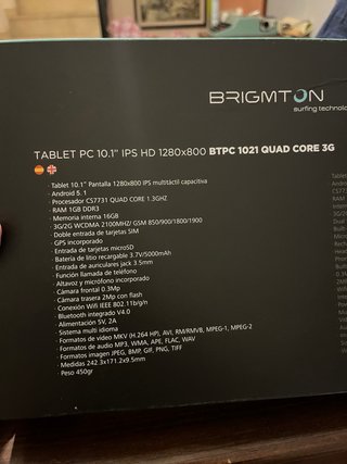 Tablet Brigmton BTPC 1021 QC 3G