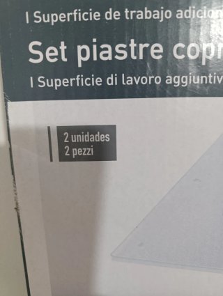 Set 2 Piastre Coprifornello Vetro Nuovo