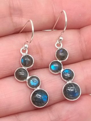 Pendientes Plata 925 y Labradorita