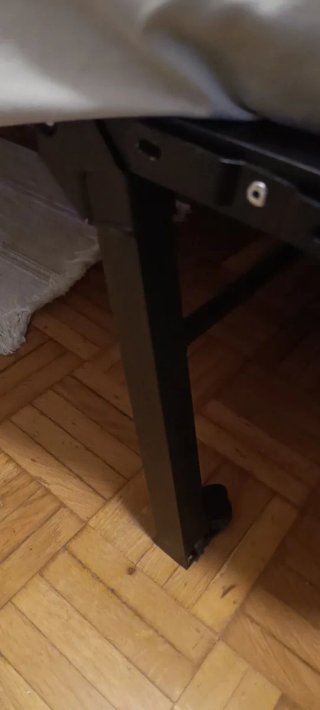 Somier láminas+patas plegables 90x180x35cm+colchón