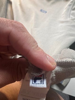 Sudadera FILA Vintage Gris y Beige XL