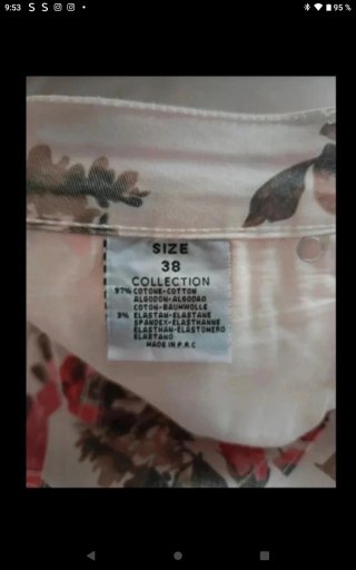 Pantalón vaquero floral Kira Talla S