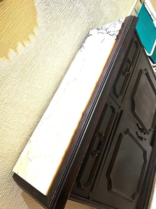 Cómoda madera mármol veteado