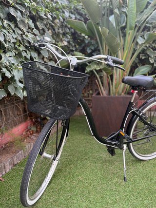Bicicleta de Paseo Vintage Negra