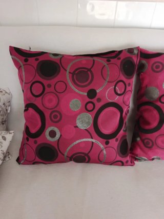 2 Cojines Grandes Estampados