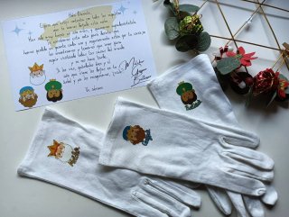 Guante y cascabel de Papá Noel