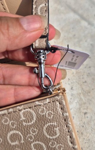 Cartera Guess Beige Logo