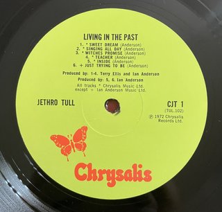 Jethro Tull Living in the Past 1972 Chrysalis