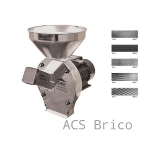 Molino Triturador Aceituna y Cereales Cromado 1100W - 00855 - GARHE