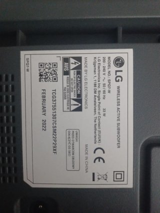 LG S75Q Barra Sonido + Subwoofer Negro