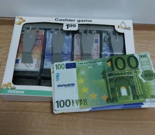 Set de Dinero de Juguete con Caja Registradora