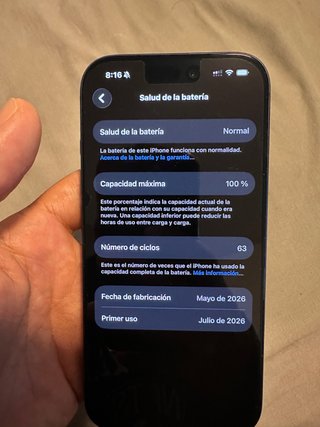 iPhone 17 Pro 256GB - Salud Batería 100%