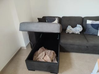 Sofá cama gris