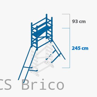 Andamio Modular Aluminio - 4,45 Metros - Pack A+B