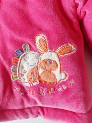 Abrigo Reversible Rosa y Naranja TALLA 6M (68 cm)