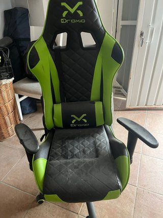 Sillón Gamer Droxio Negro y Verde