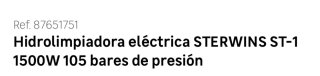 Hidrolimpiadora Sterwins ST1