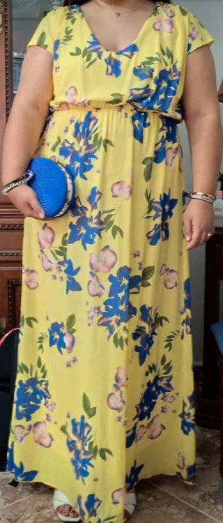 Vestido largo de invitada Dinaydess