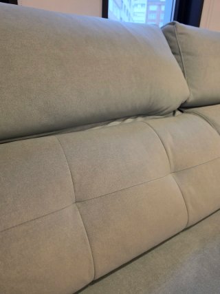 Sofá de tela aquaclean color turquesa claro