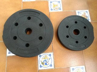 Conjunto de 8 Discos de pesas para mancuernas de 3